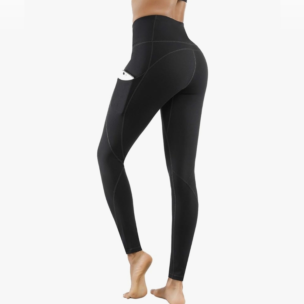 Lingswallow medium black pocket leggings